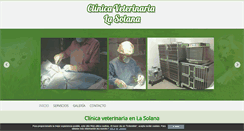 Desktop Screenshot of clinicaveterinarialasolana.com