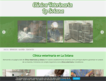 Tablet Screenshot of clinicaveterinarialasolana.com